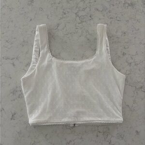 Princess Polly White Crop Top